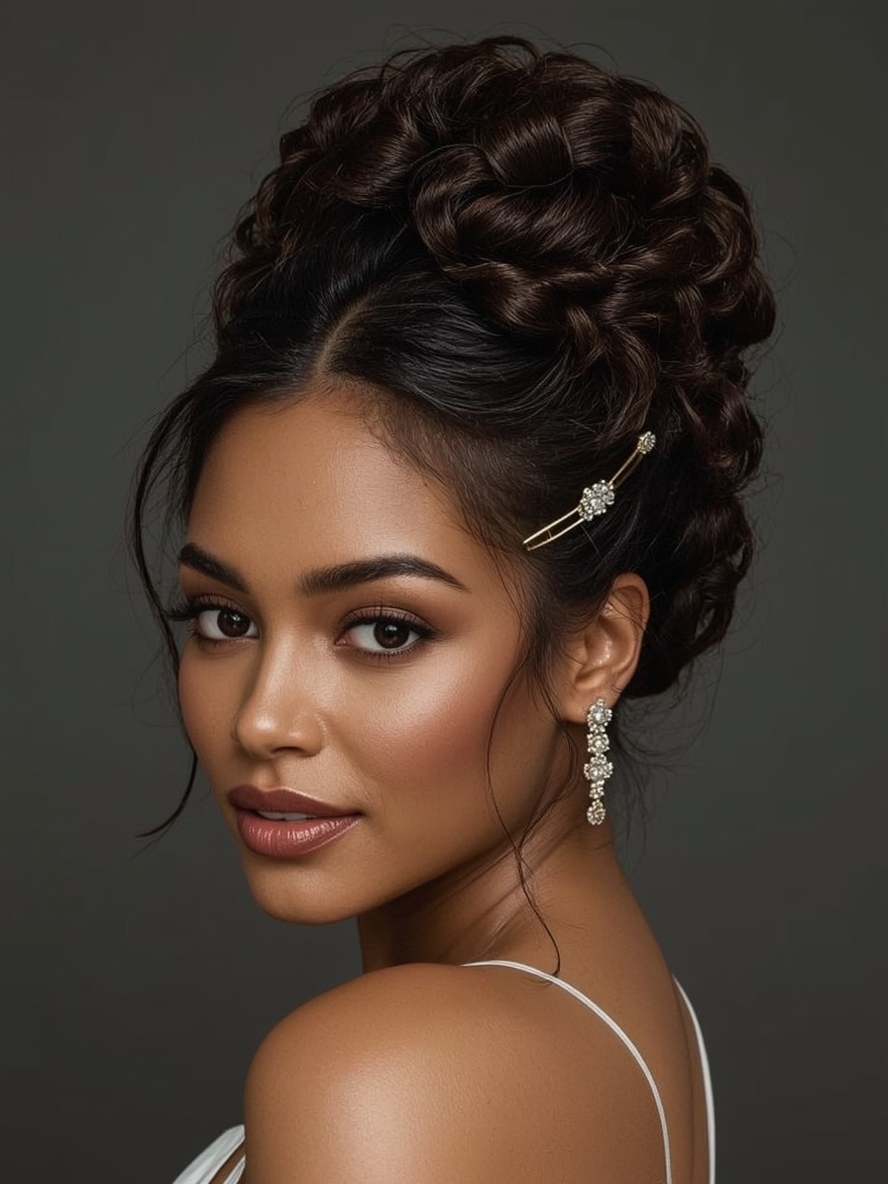 Hair Styles Natural Hair Black: Rod Sets