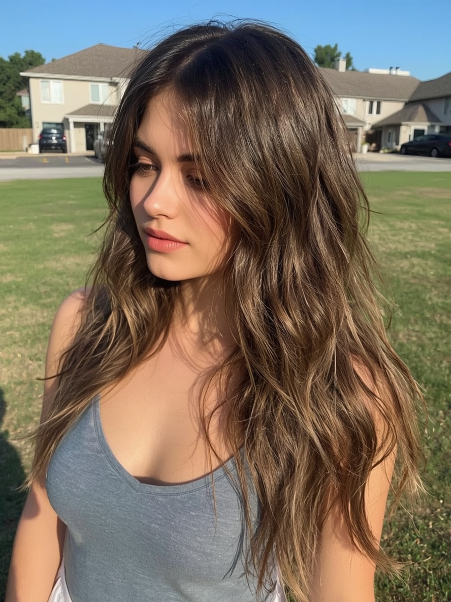 Caramel Highlights with Brown Lowlights