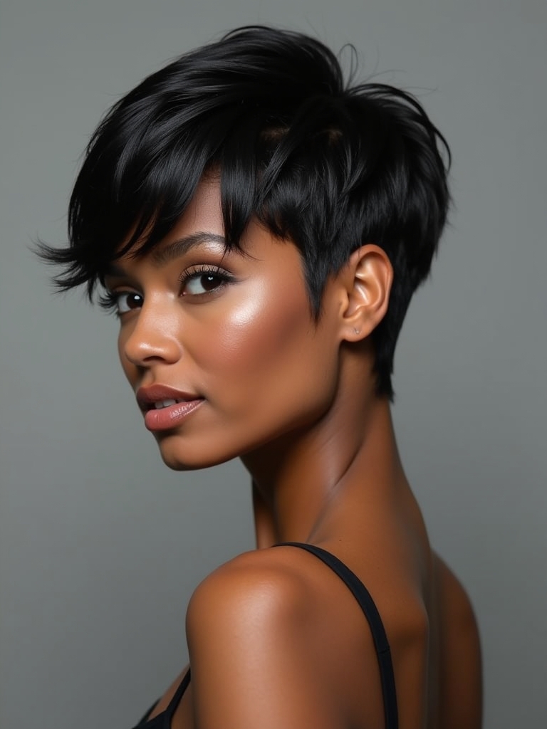 Short Hair Back View: Wavy Bob Texture
