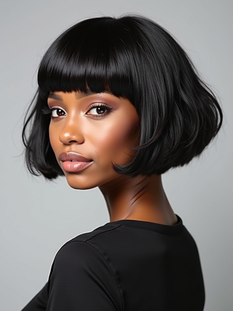Short Hair Back View: Graduated Pixie Sharpness